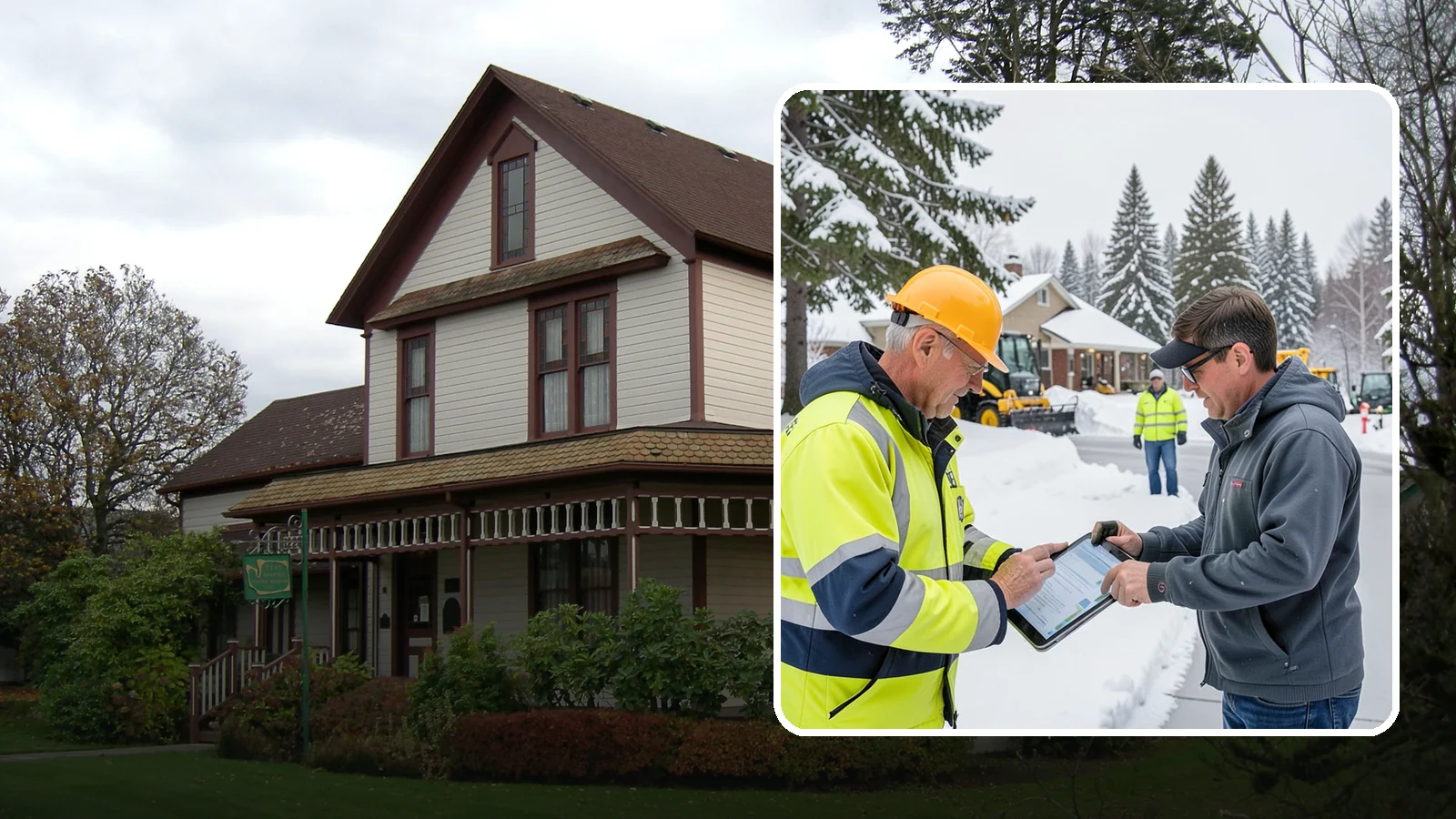 Snow Removal Inspections in Sumner, Pierce County, WA - We inspect Western Washington properties before and after snow events to verify clearing quality, document conditions, and...