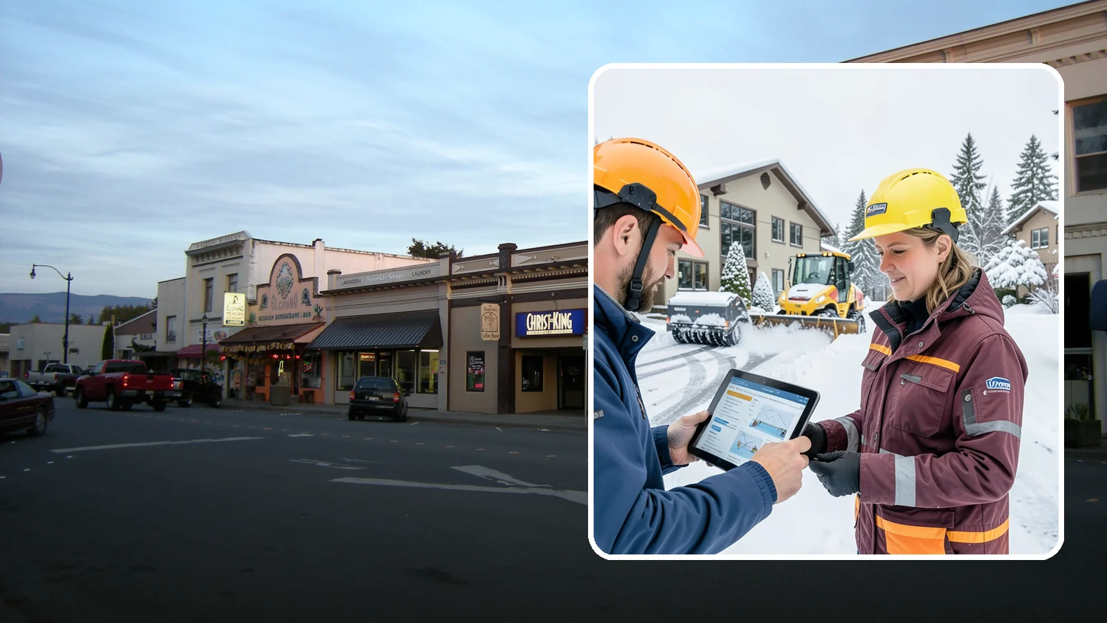 Snow Route Service in Burlington, Skagit County, WA - Placement on a planned, efficient clearing route that serves your property on a consistent storm-day schedule.