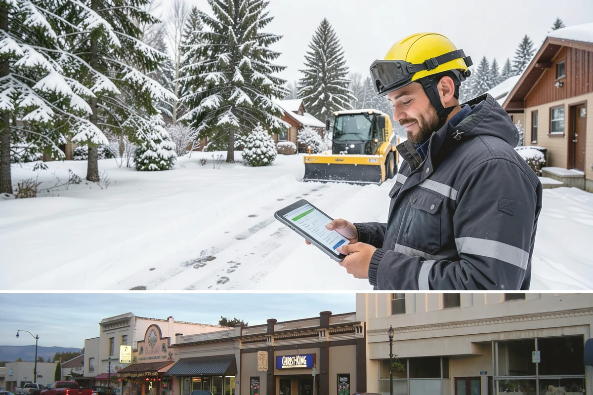 Snow Route Service in Burlington, Skagit County, WA - Route assignments are set at the start of winter and run through the snow season into early spring.