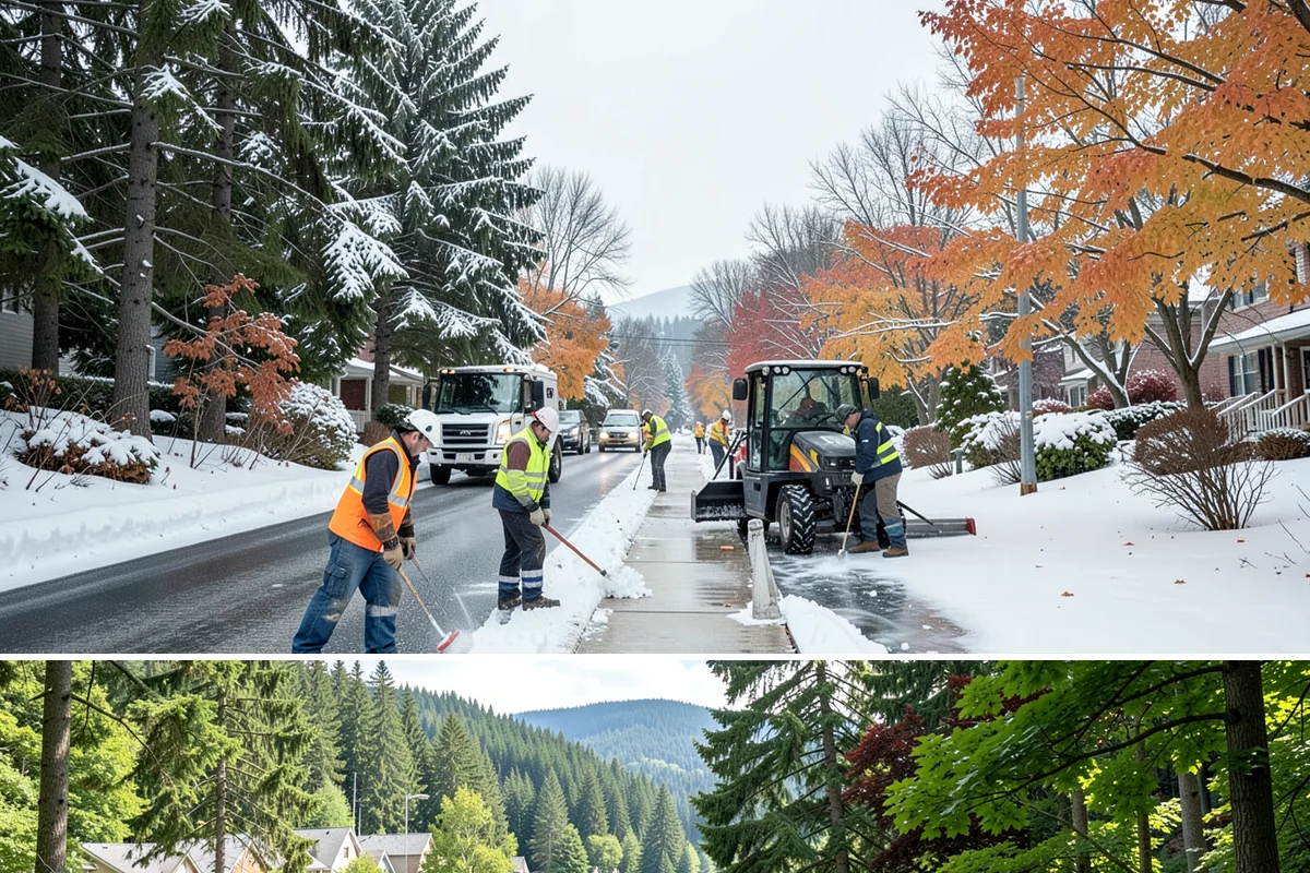 Snow Route Service in Lake Forest Park, King County, WA - Route assignments are set at the start of winter and run through the snow season into early spring.