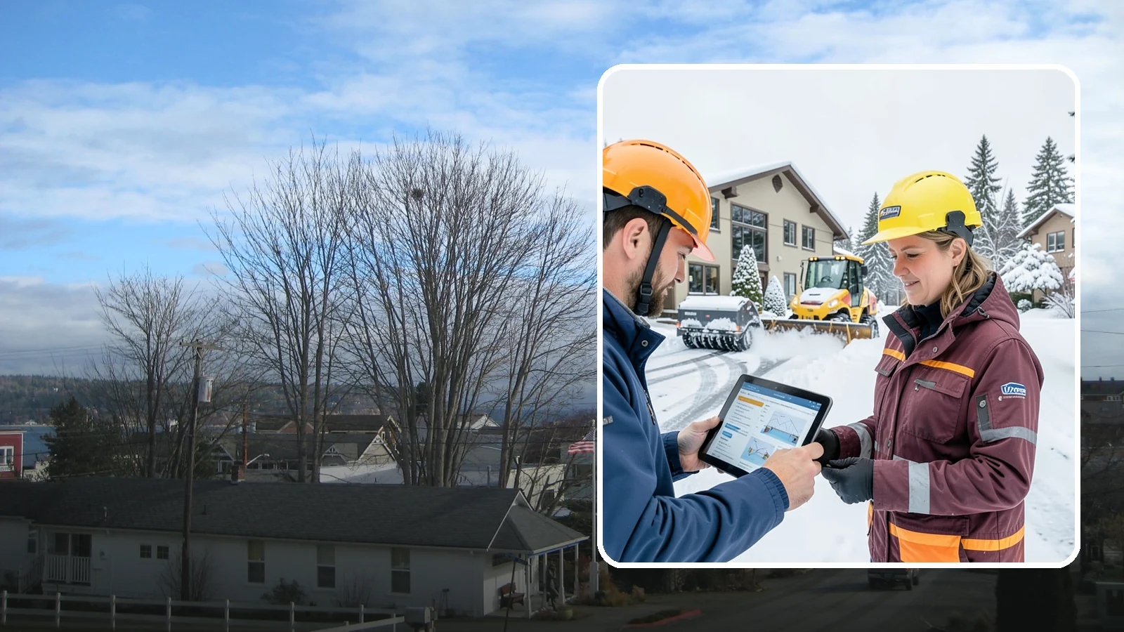Snow Route Service in Langley, Island County, WA - Placement on a planned, efficient clearing route that serves your property on a consistent storm-day schedule.