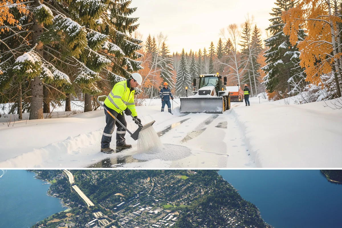 Snow Route Service in Mercer Island, King County, WA - Route assignments are set at the start of winter and run through the snow season into early spring.