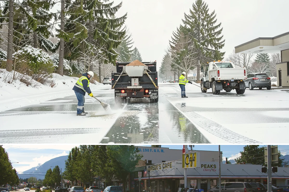 Snow Route Service in North Bend, King County, WA - Route assignments are set at the start of winter and run through the snow season into early spring.