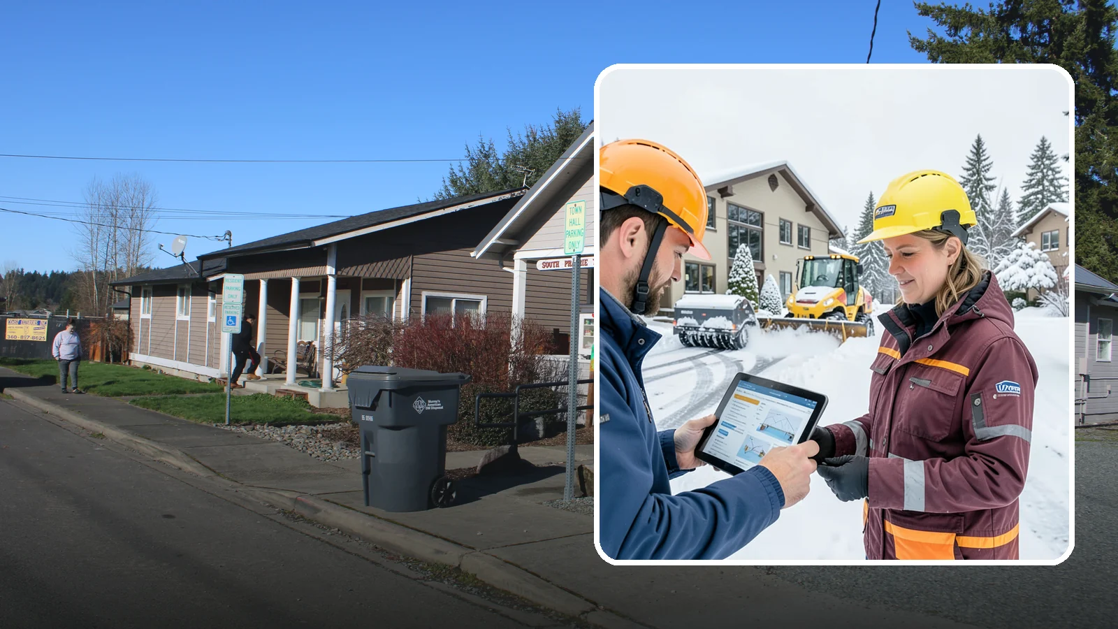 Snow Route Service in South Prairie, Pierce County, WA - Placement on a planned, efficient clearing route that serves your property on a consistent storm-day schedule.