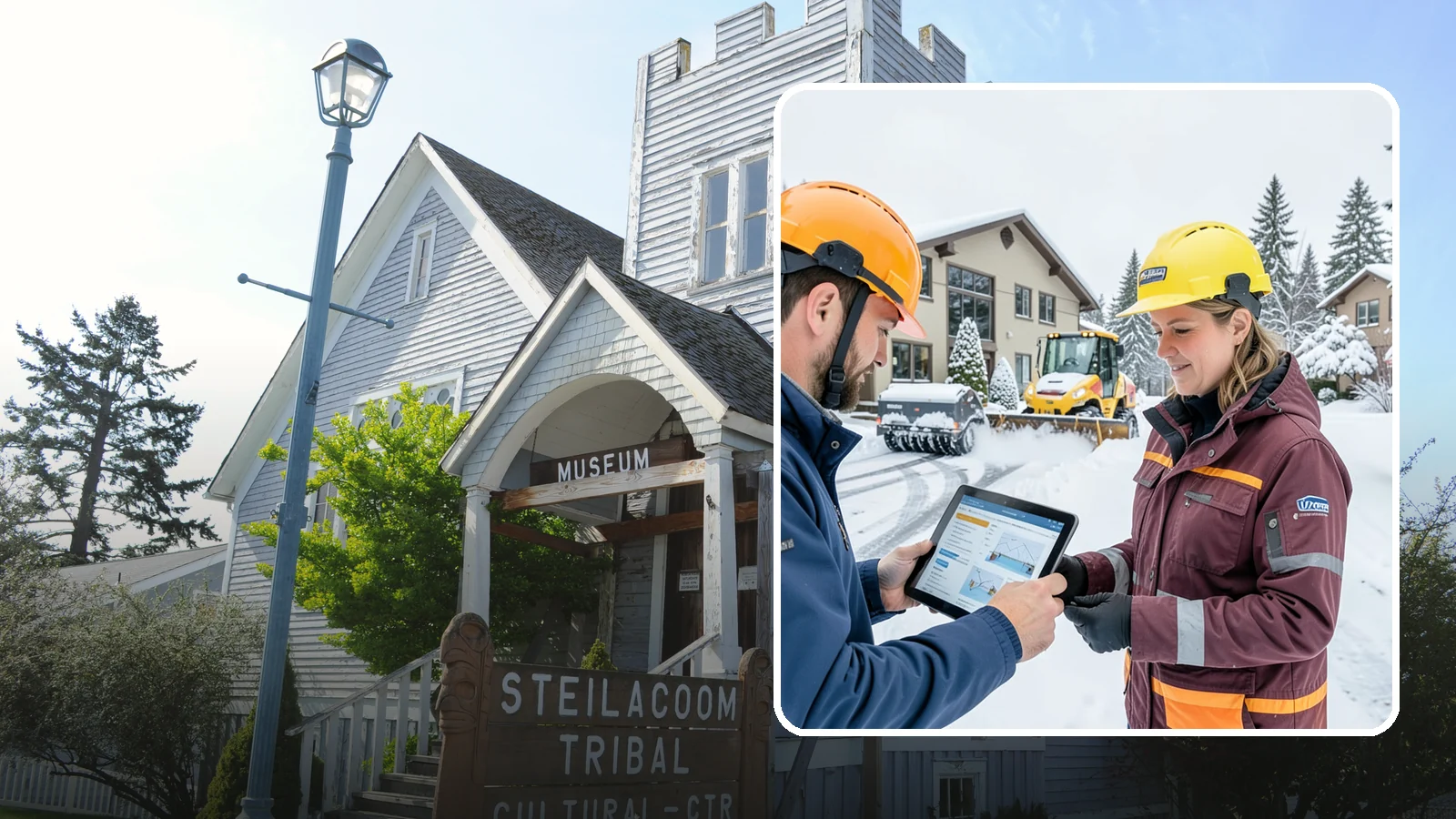 Snow Route Service in Steilacoom, Pierce County, WA - Placement on a planned, efficient clearing route that serves your property on a consistent storm-day schedule.