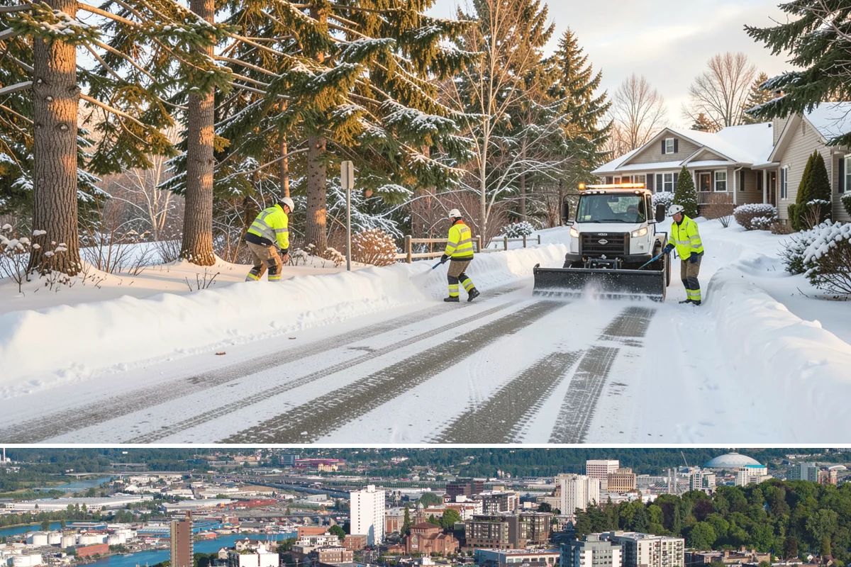 Snow Route Service in Tacoma, Pierce County, WA - Route assignments are set at the start of winter and run through the snow season into early spring.
