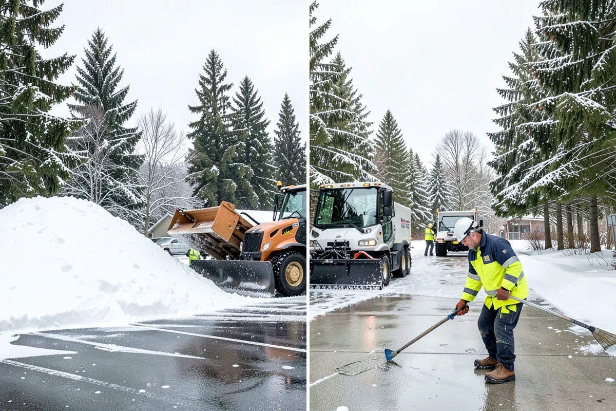 Snow Shoveling Services in Arlington, Snohomish County, WA - We identify the surfaces best suited to hand work