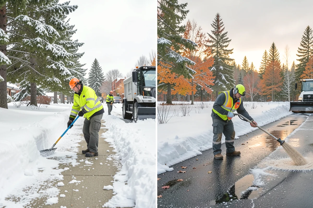 Snow Shoveling Services in Black Diamond, King County, WA - We identify the surfaces best suited to hand work