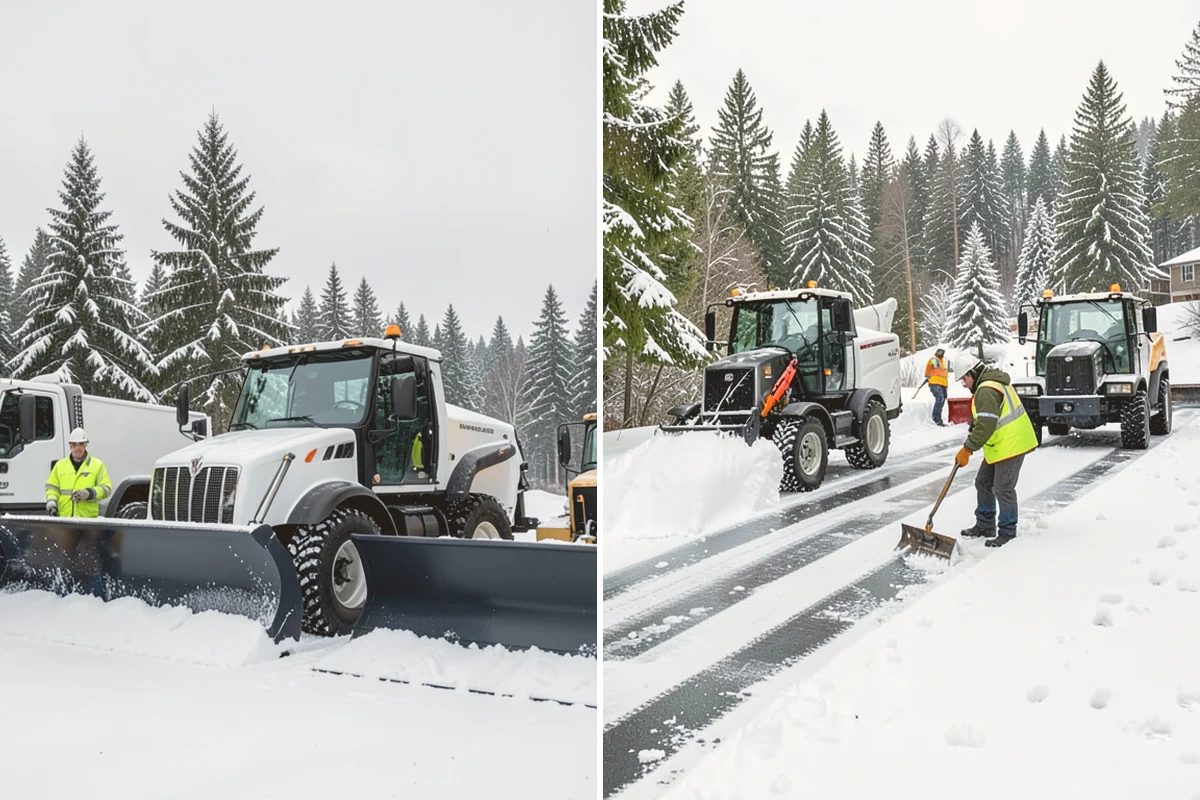 Snow Shoveling Services in Bothell, King County, WA - We identify the surfaces best suited to hand work