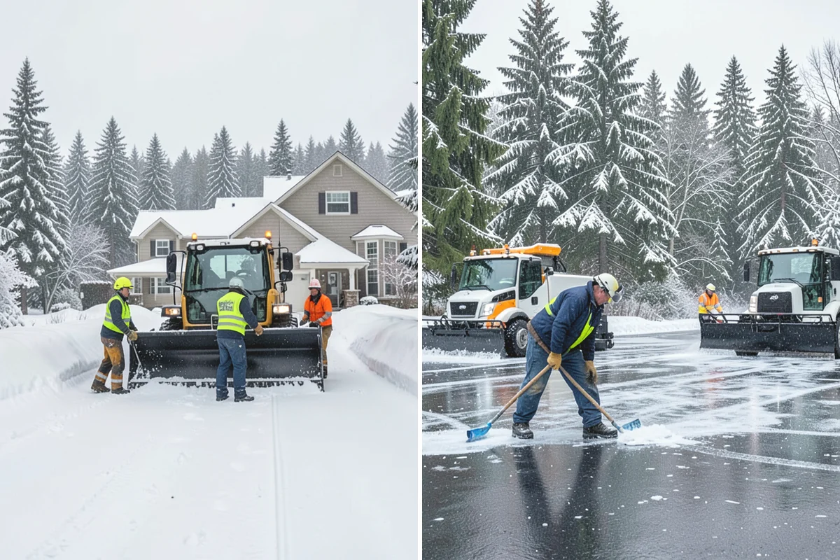Snow Shoveling Services in Burlington, Skagit County, WA - We identify the surfaces best suited to hand work