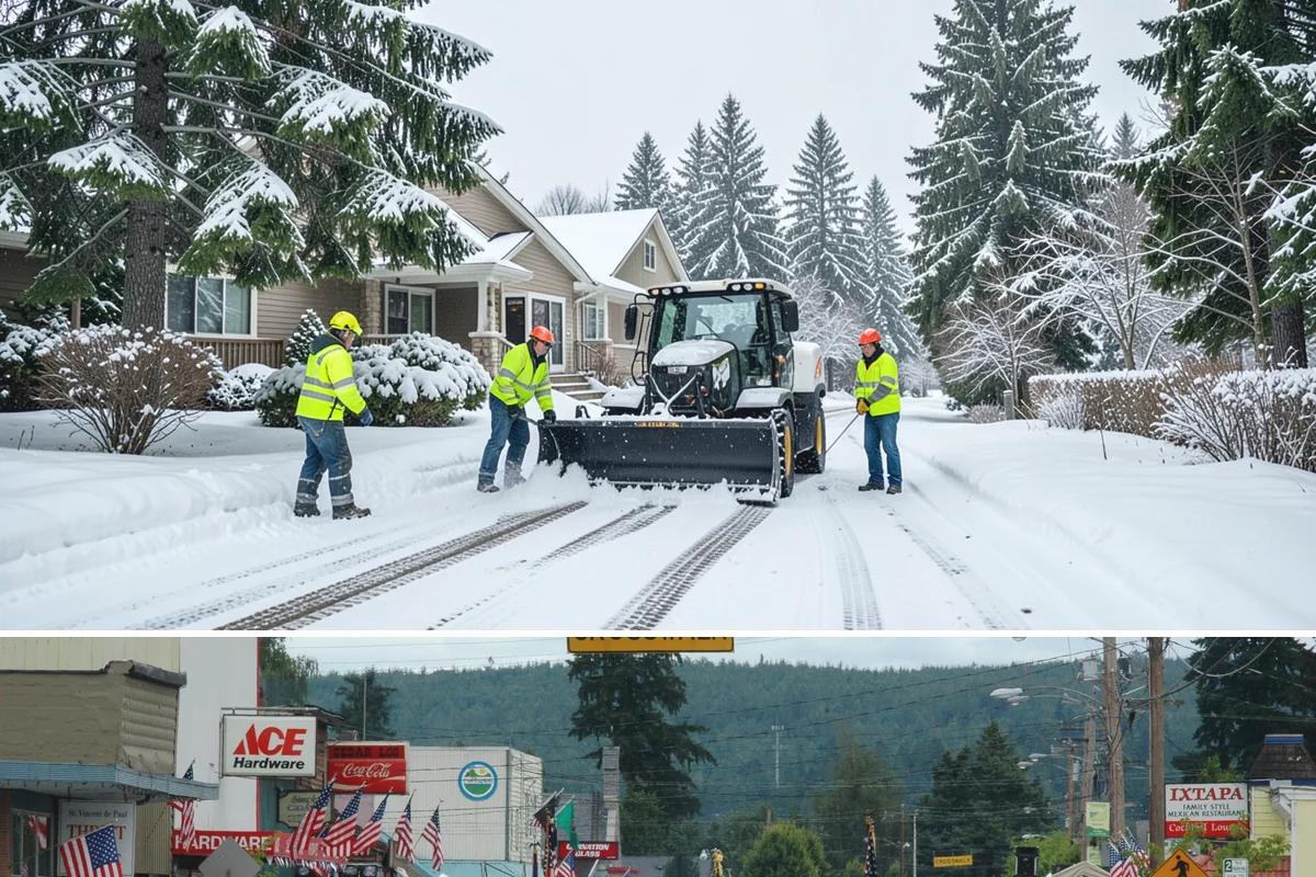 Snow Shoveling Services in Carnation, King County, WA - Book hand-shoveling in early winter so detailed clearing is ready for the season's first snow.