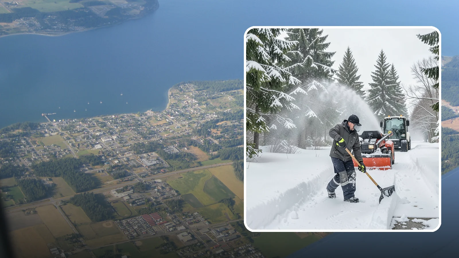 Snow Shoveling Services in Coupeville, Island County, WA - We hand-shovel walks, steps, and entries where careful clearing matters more than machine speed.