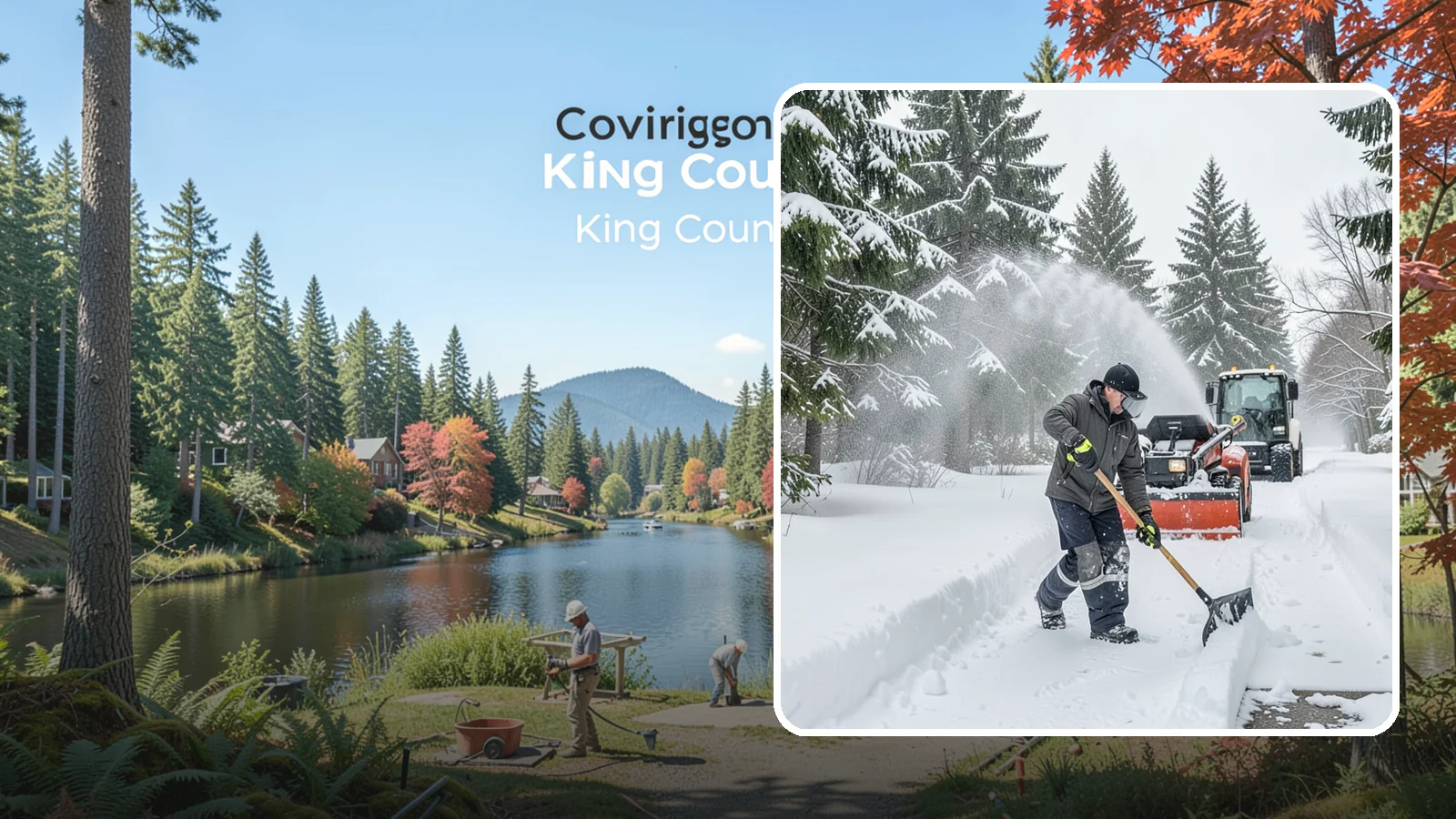 Snow Shoveling Services in Covington, King County, WA - We hand-shovel walks, steps, and entries where careful clearing matters more than machine speed.