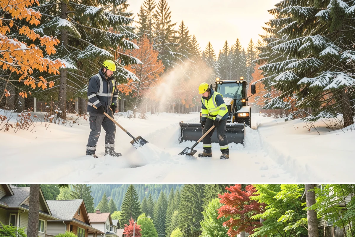 Snow Shoveling Services in Darrington, Snohomish County, WA - Book hand-shoveling in early winter so detailed clearing is ready for the season's first snow.