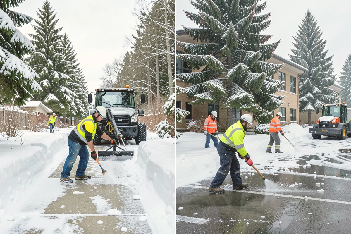 Snow Shoveling Services in Edmonds, Snohomish County, WA - We identify the surfaces best suited to hand work