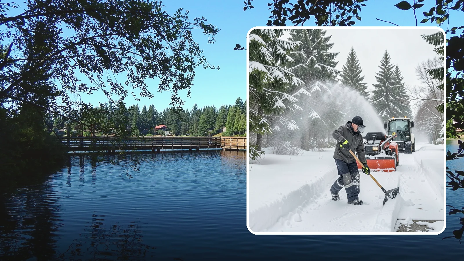 Snow Shoveling Services in Federal Way, King County, WA - We hand-shovel walks, steps, and entries where careful clearing matters more than machine speed.
