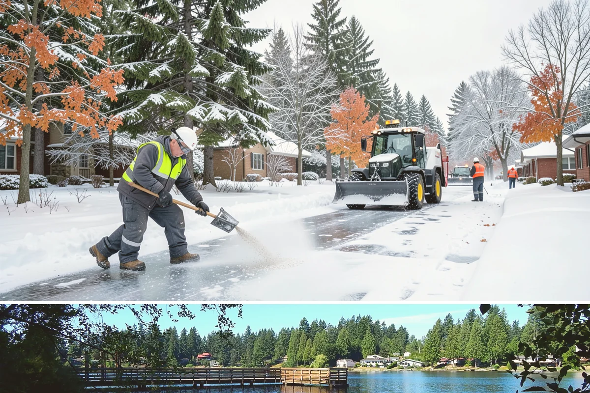 Snow Shoveling Services in Federal Way, King County, WA - Book hand-shoveling in early winter so detailed clearing is ready for the season's first snow.