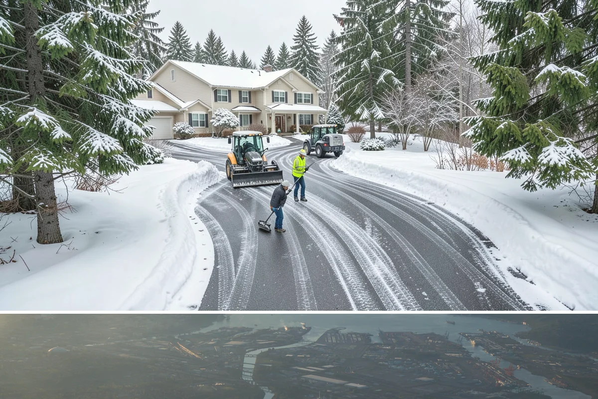 Snow Shoveling Services in Fife, Pierce County, WA - Book hand-shoveling in early winter so detailed clearing is ready for the season's first snow.