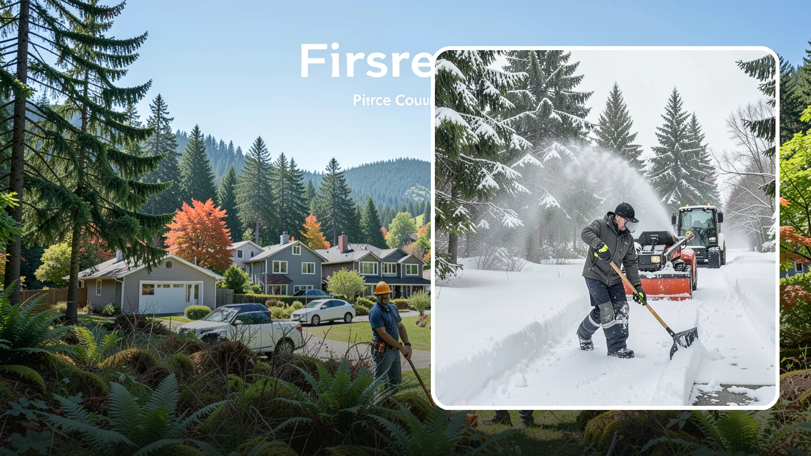 Snow Shoveling Services in Fircrest, Pierce County, WA - We hand-shovel walks, steps, and entries where careful clearing matters more than machine speed.