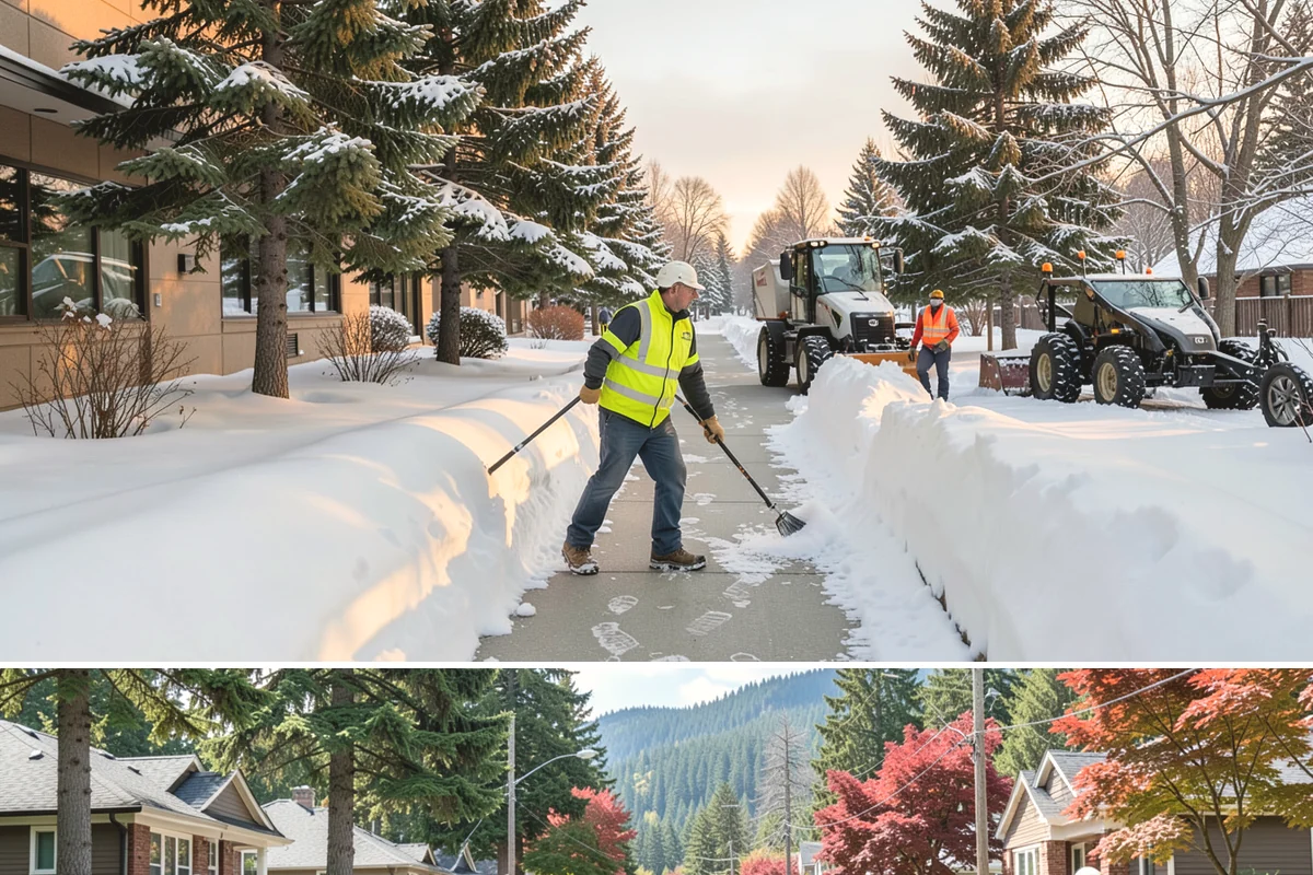 Snow Shoveling Services in Hunts Point, King County, WA - Book hand-shoveling in early winter so detailed clearing is ready for the season's first snow.