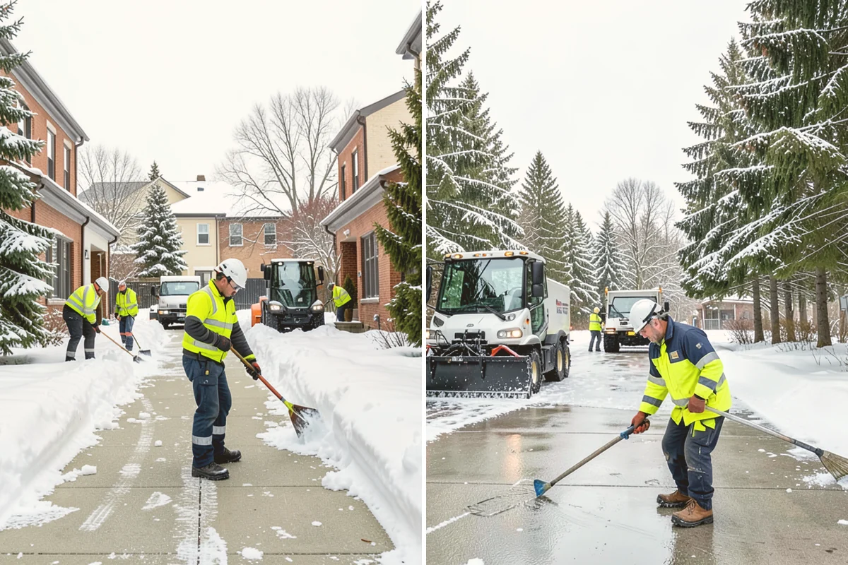 Snow Shoveling Services in Kent, King County, WA - We identify the surfaces best suited to hand work