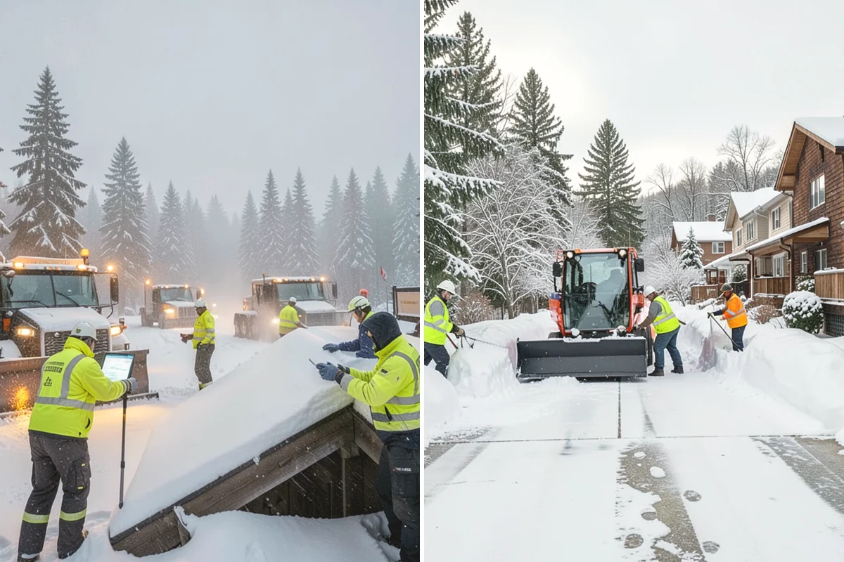 Snow Shoveling Services in La Conner, Skagit County, WA - We identify the surfaces best suited to hand work
