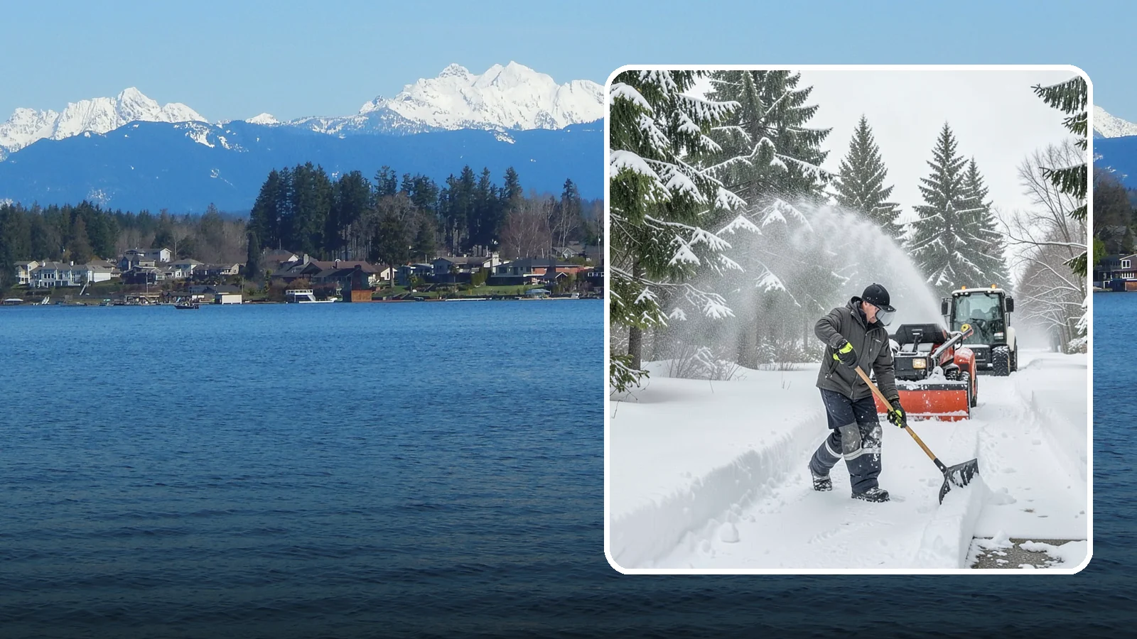 Snow Shoveling Services in Lake Stevens, Snohomish County, WA - We hand-shovel walks, steps, and entries where careful clearing matters more than machine speed.
