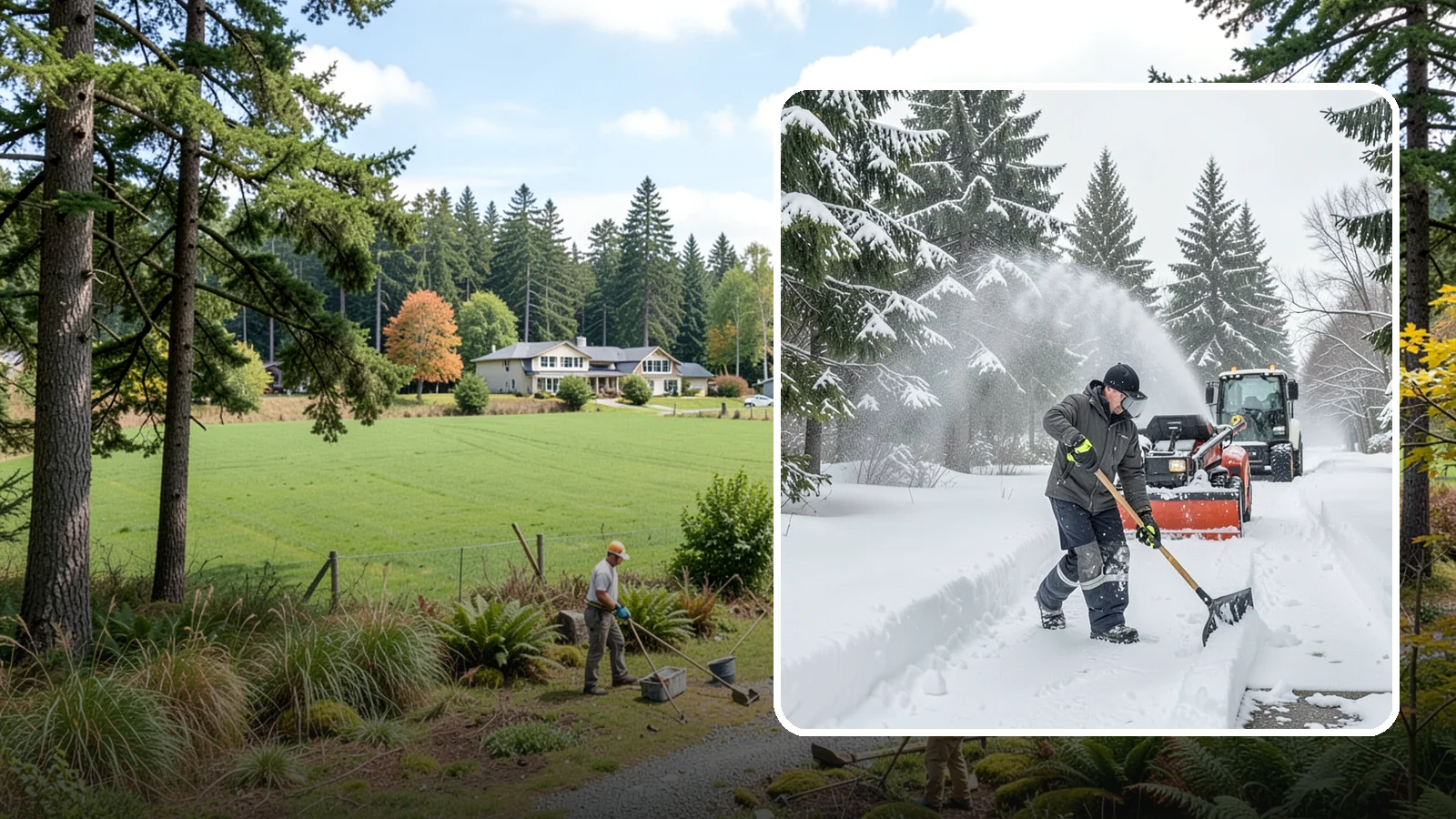 Snow Shoveling Services in Lyman, Skagit County, WA - We hand-shovel walks, steps, and entries where careful clearing matters more than machine speed.