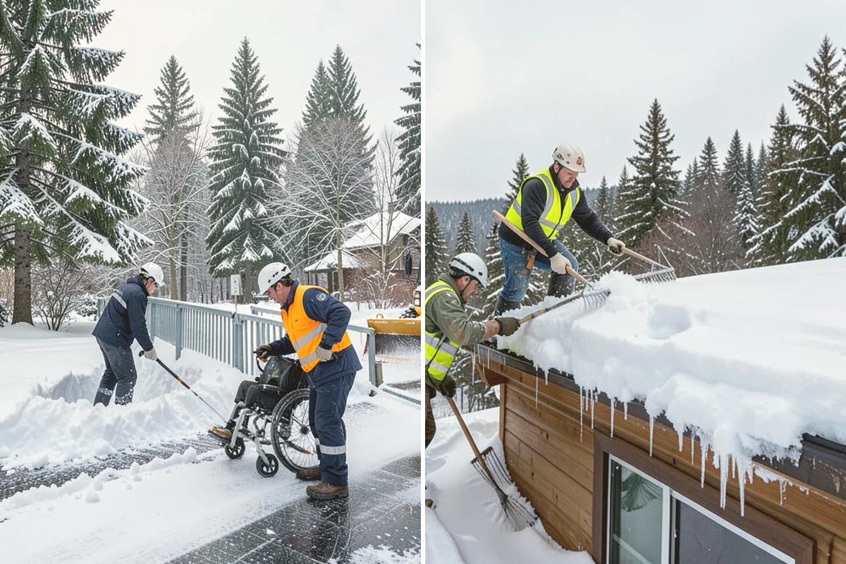 Snow Shoveling Services in Lynnwood, Snohomish County, WA - We identify the surfaces best suited to hand work
