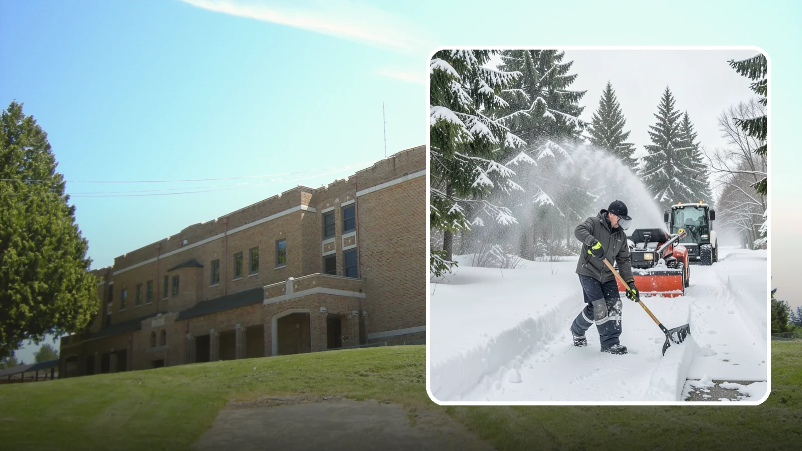 Snow Shoveling Services in Maple Valley, King County, WA - We hand-shovel walks, steps, and entries where careful clearing matters more than machine speed.