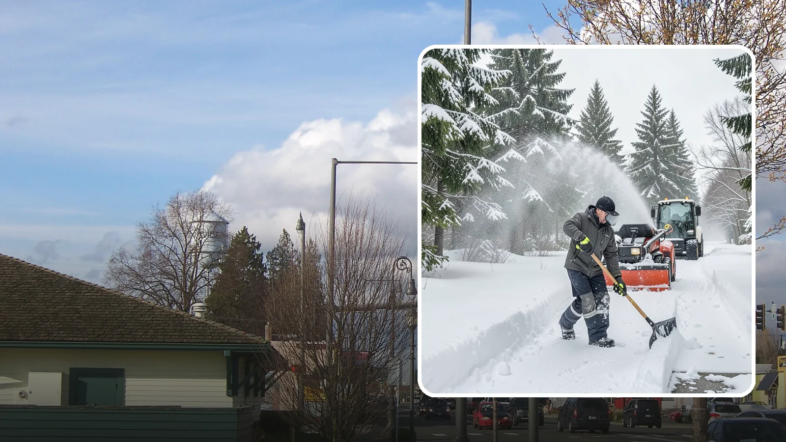 Snow Shoveling Services in Marysville, Snohomish County, WA - We hand-shovel walks, steps, and entries where careful clearing matters more than machine speed.