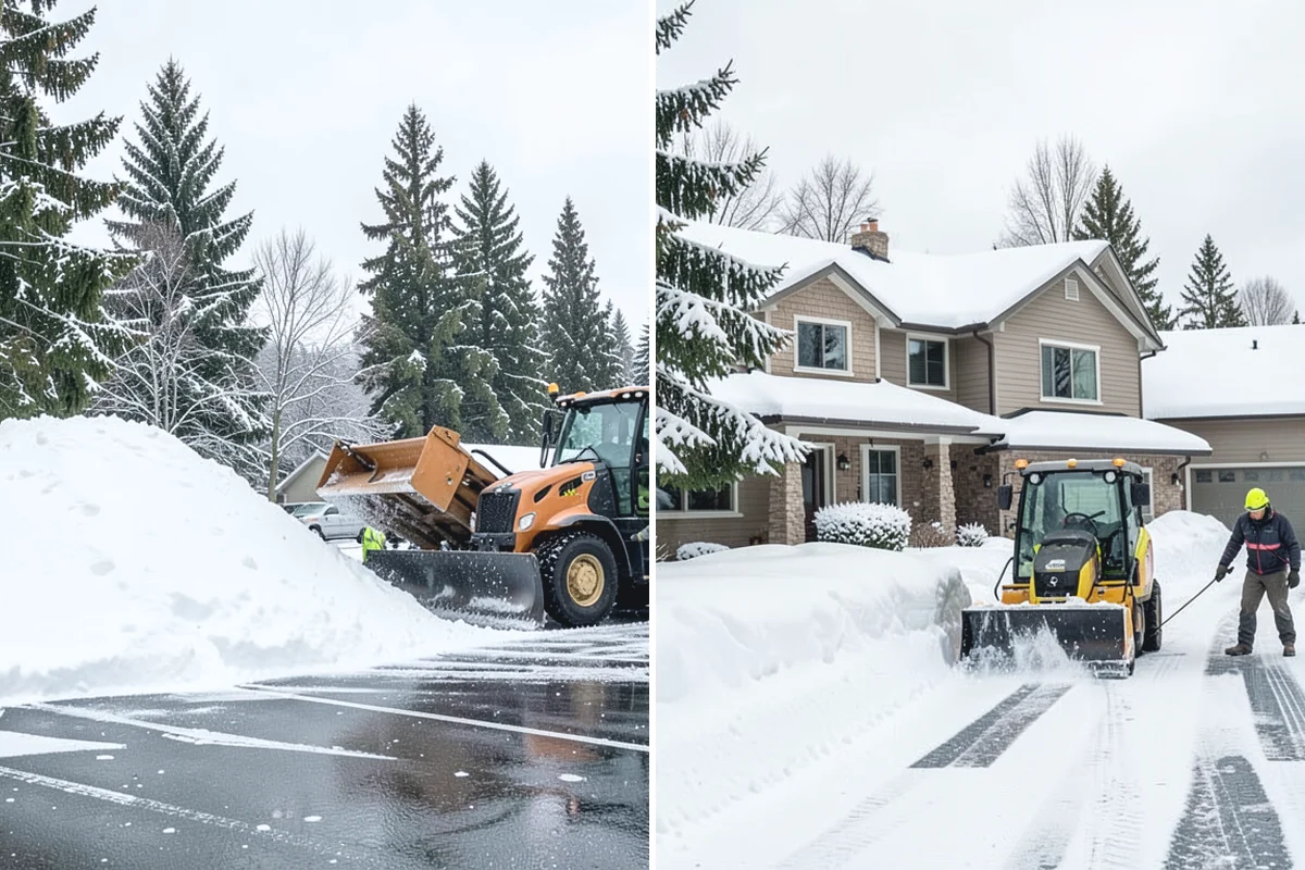 Snow Shoveling Services in Marysville, Snohomish County, WA - We identify the surfaces best suited to hand work