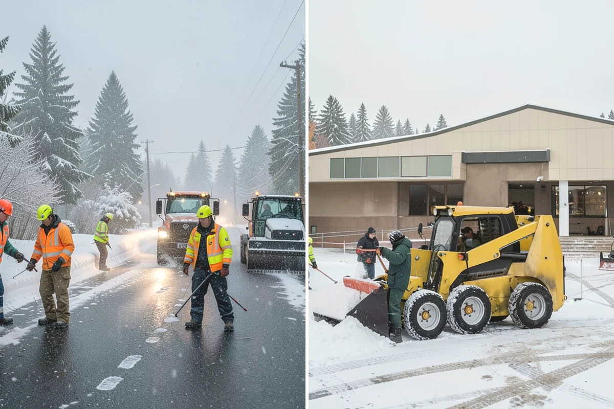 Snow Shoveling Services in Mercer Island, King County, WA - We identify the surfaces best suited to hand work