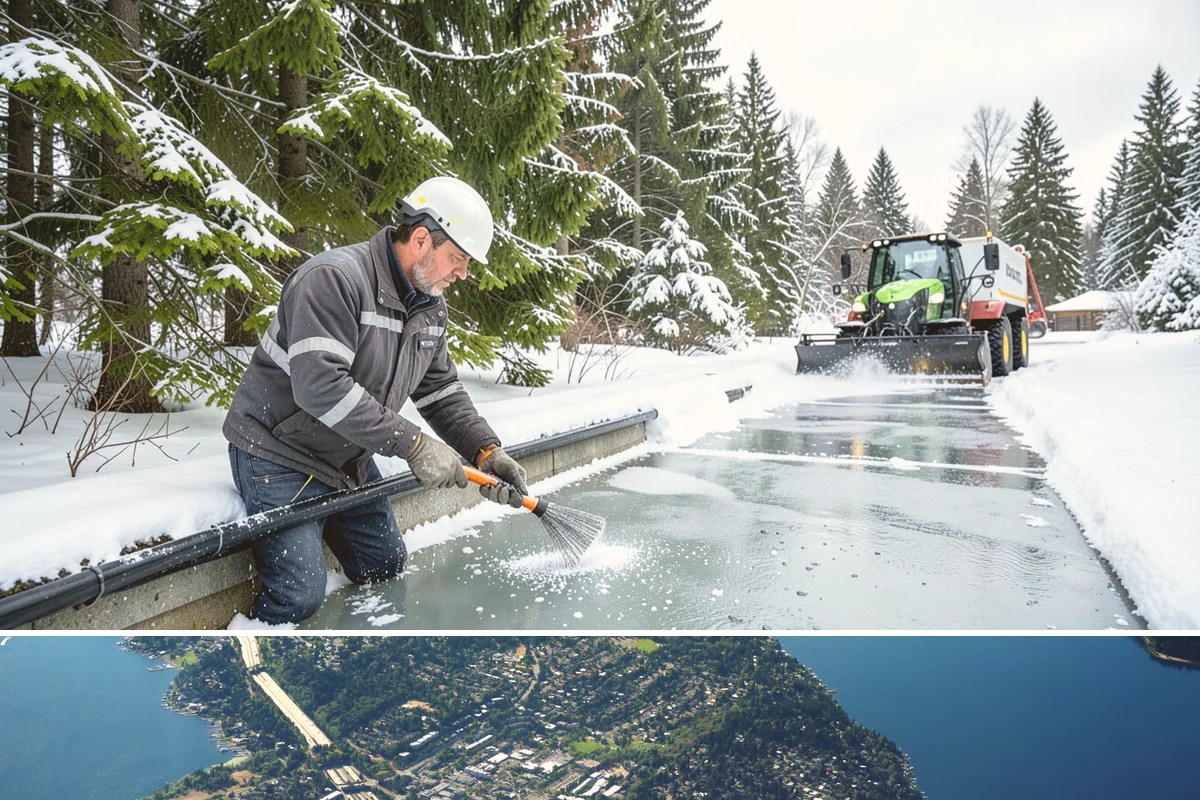 Snow Shoveling Services in Mercer Island, King County, WA - Book hand-shoveling in early winter so detailed clearing is ready for the season's first snow.