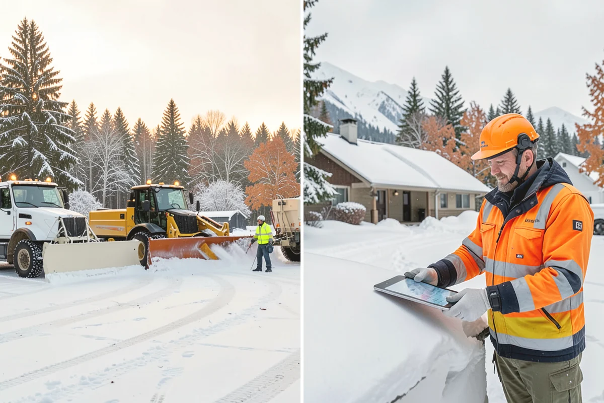 Snow Shoveling Services in Monroe, Snohomish County, WA - We identify the surfaces best suited to hand work