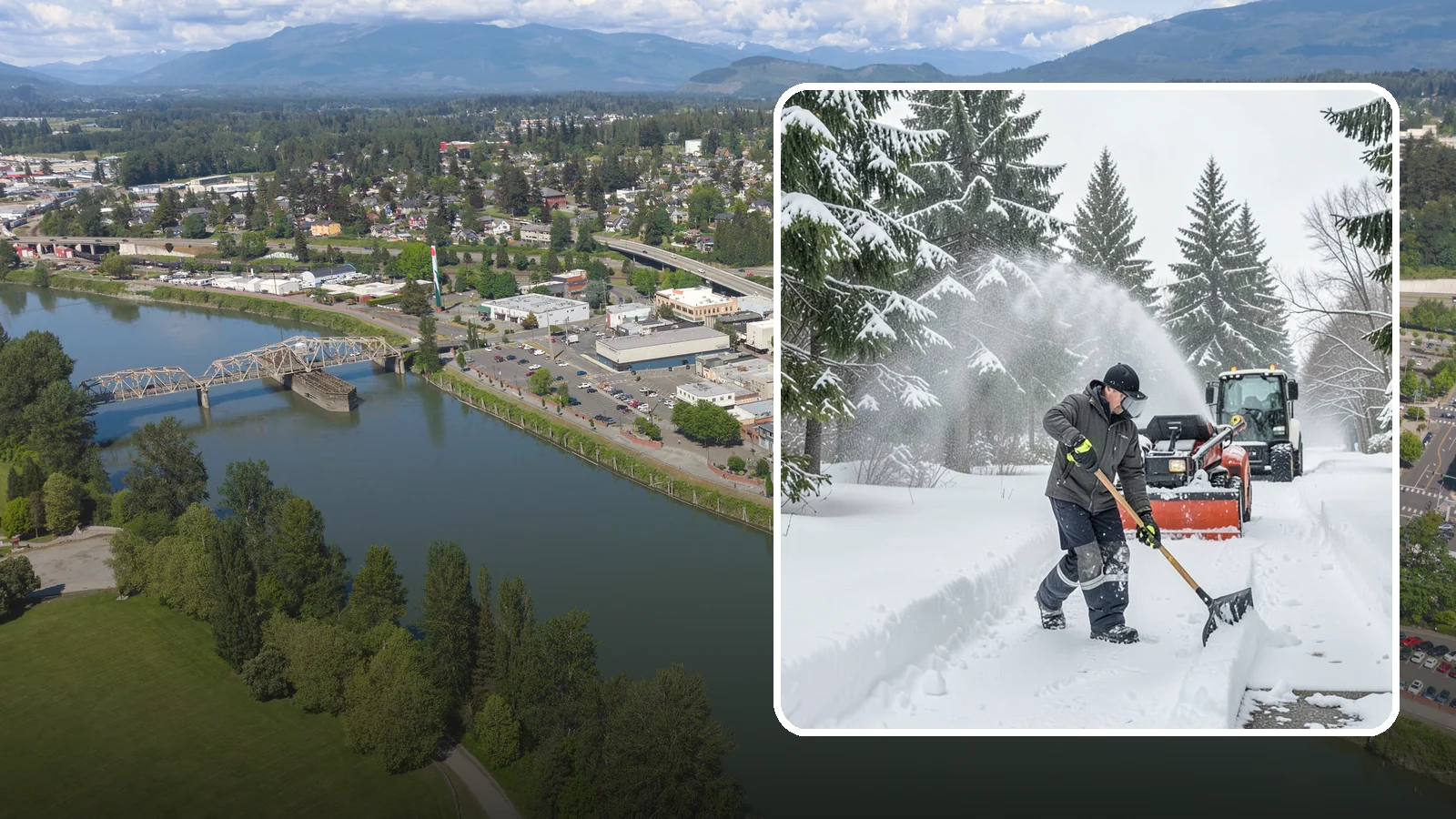Snow Shoveling Services in Mount Vernon, Skagit County, WA - We hand-shovel walks, steps, and entries where careful clearing matters more than machine speed.