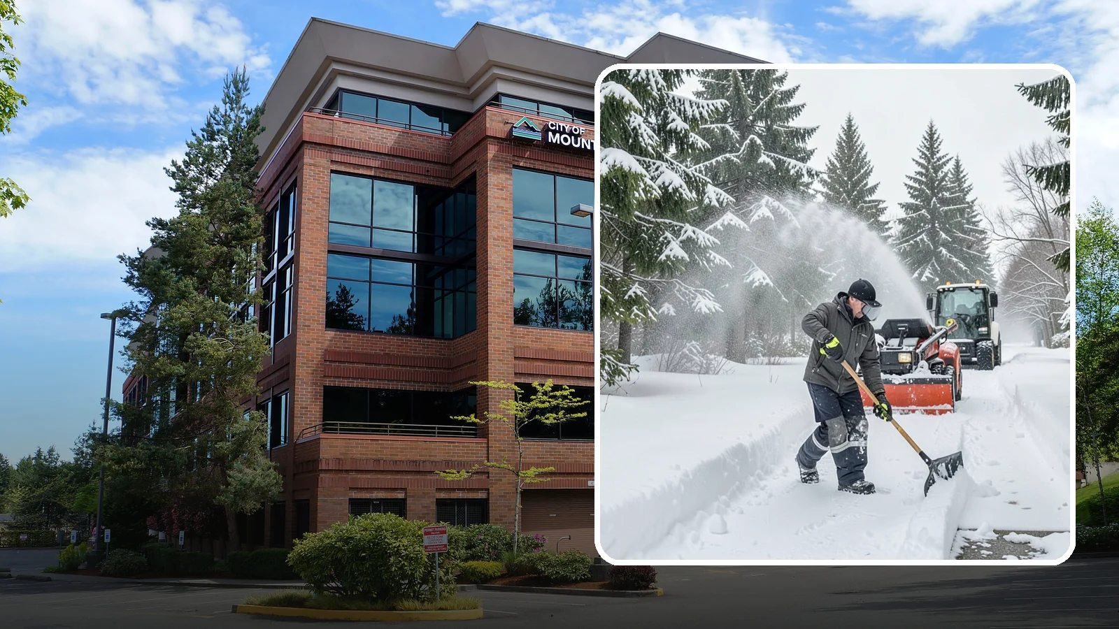 Snow Shoveling Services in Mountlake Terrace, Snohomish County, WA - We hand-shovel walks, steps, and entries where careful clearing matters more than machine speed.