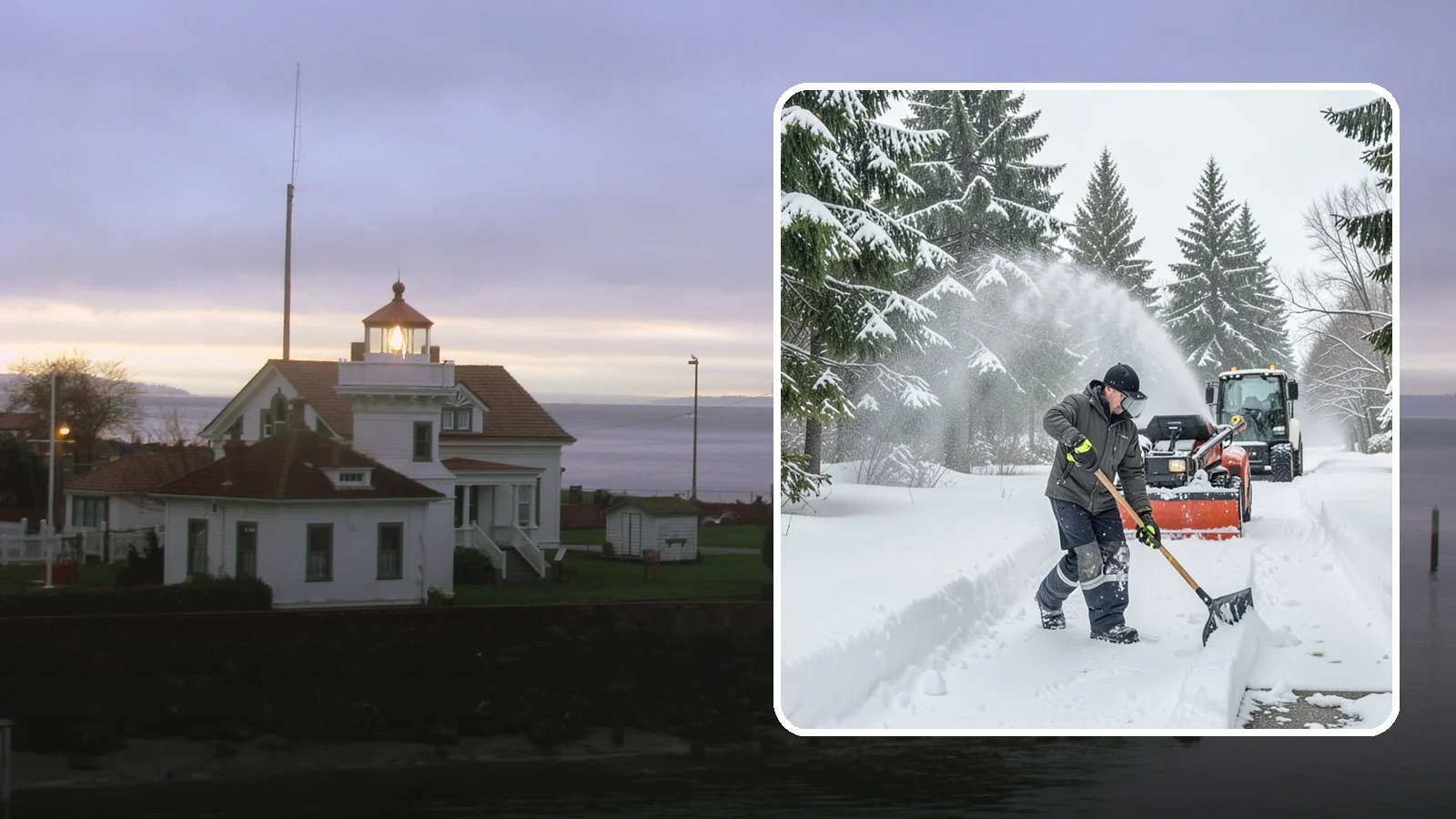 Snow Shoveling Services in Mukilteo, Snohomish County, WA - We hand-shovel walks, steps, and entries where careful clearing matters more than machine speed.