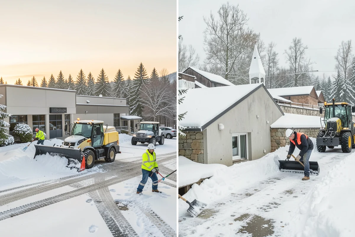 Snow Shoveling Services in Mukilteo, Snohomish County, WA - We identify the surfaces best suited to hand work