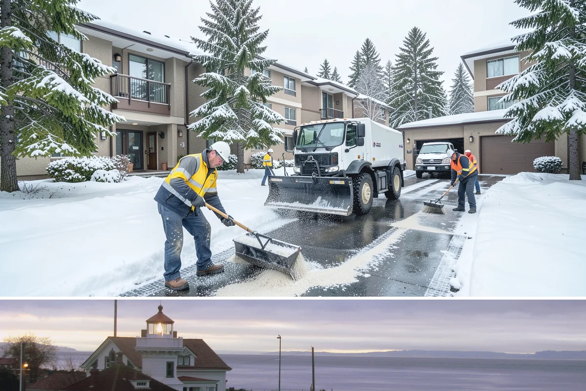 Snow Shoveling Services in Mukilteo, Snohomish County, WA - Book hand-shoveling in early winter so detailed clearing is ready for the season's first snow.