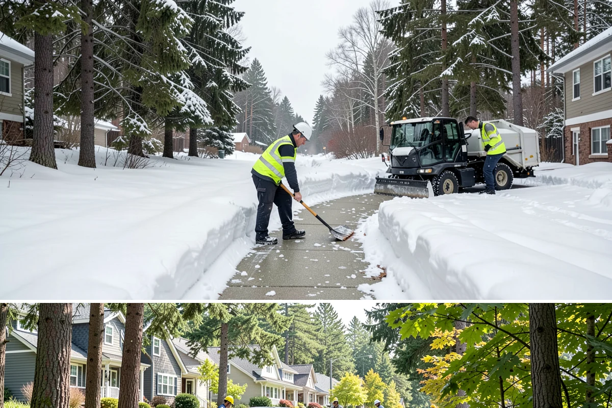 Snow Shoveling Services in Normandy Park, King County, WA - Book hand-shoveling in early winter so detailed clearing is ready for the season's first snow.