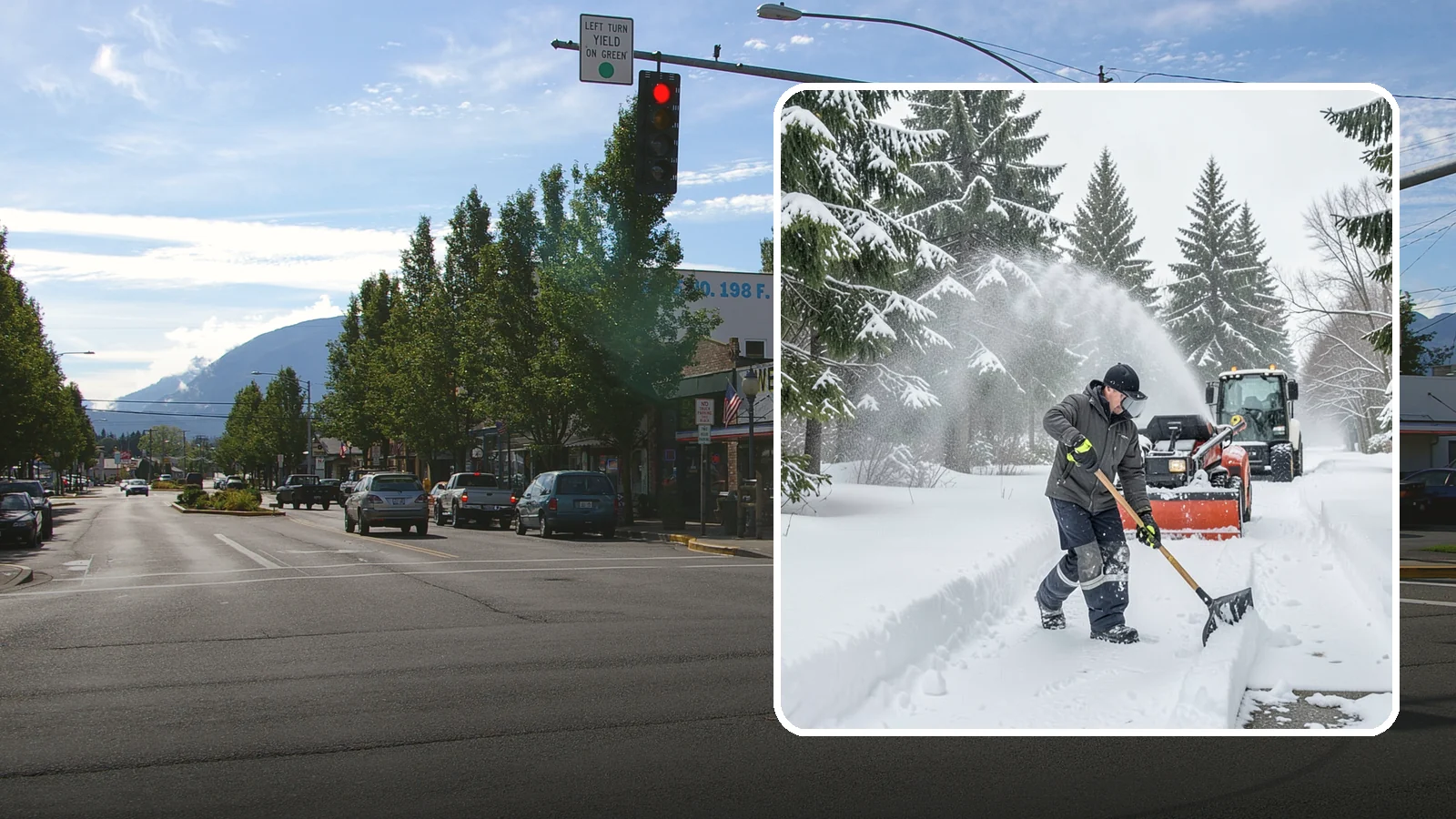 Snow Shoveling Services in North Bend, King County, WA - We hand-shovel walks, steps, and entries where careful clearing matters more than machine speed.