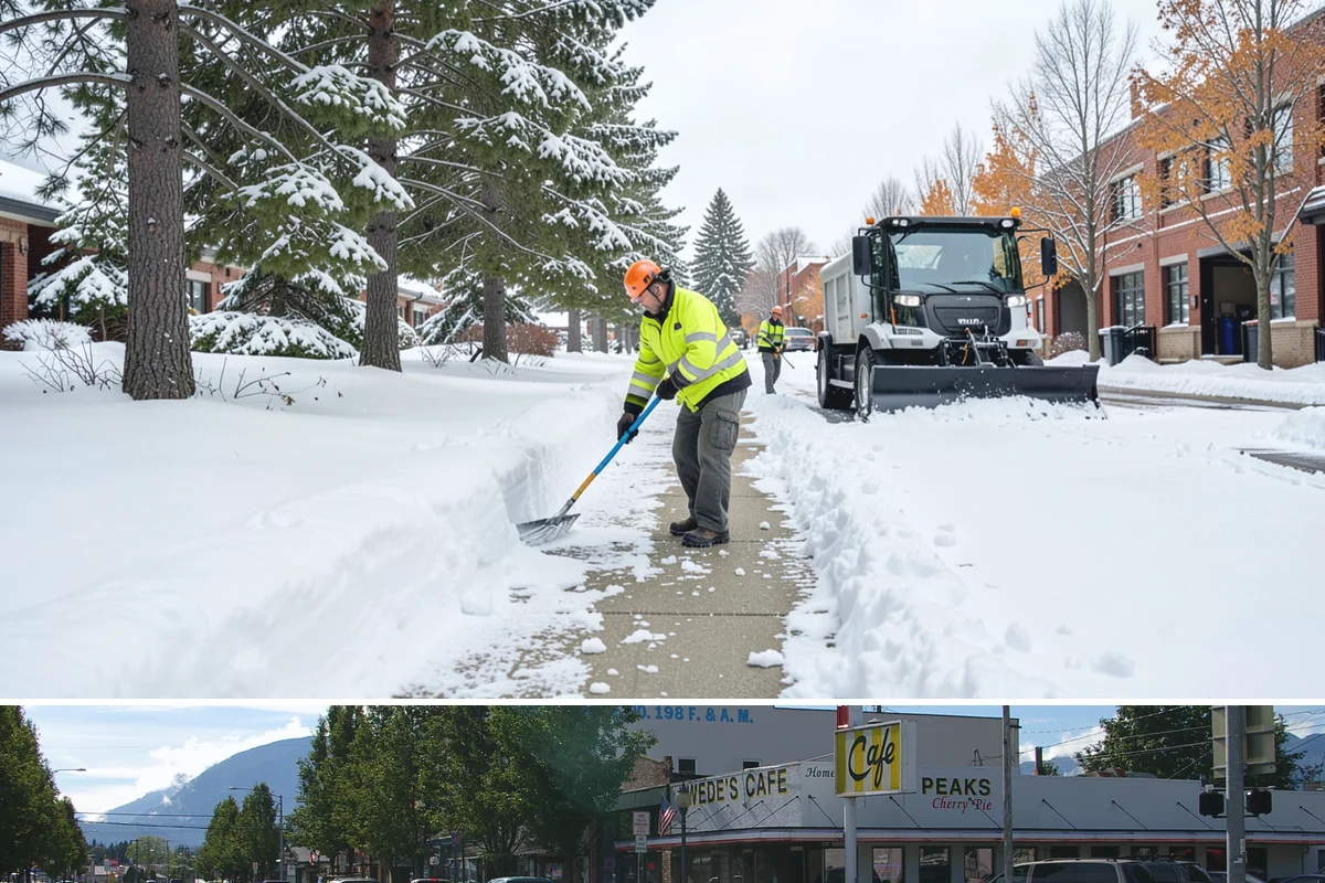 Snow Shoveling Services in North Bend, King County, WA - Book hand-shoveling in early winter so detailed clearing is ready for the season's first snow.