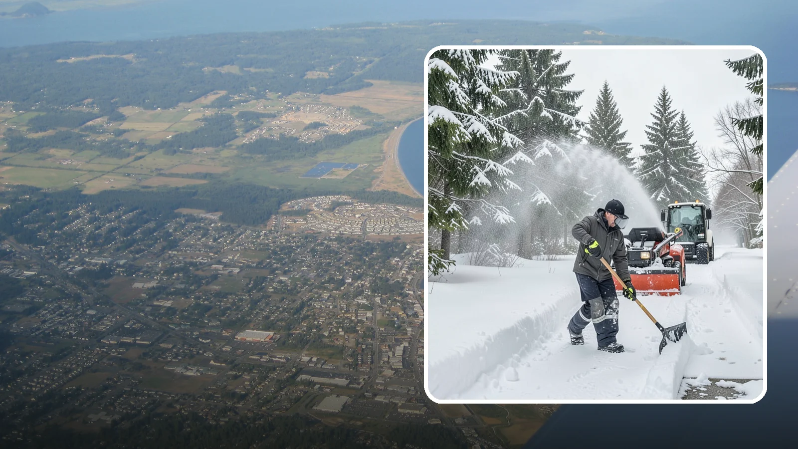 Snow Shoveling Services in Oak Harbor, Island County, WA - We hand-shovel walks, steps, and entries where careful clearing matters more than machine speed.