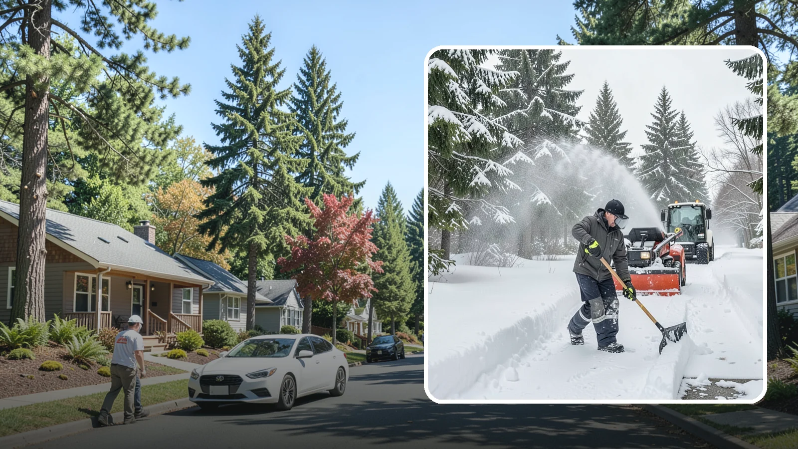 Snow Shoveling Services in Orting, Pierce County, WA - We hand-shovel walks, steps, and entries where careful clearing matters more than machine speed.