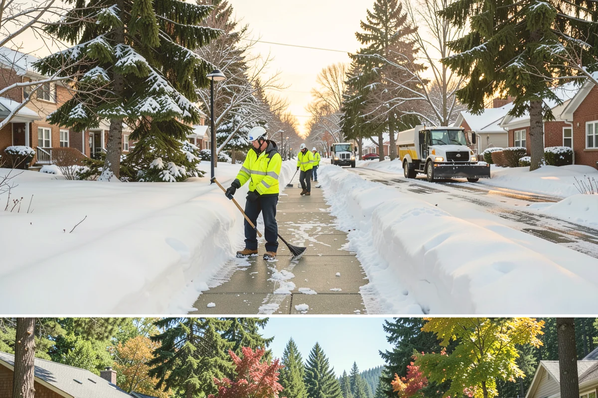 Snow Shoveling Services in Orting, Pierce County, WA - Book hand-shoveling in early winter so detailed clearing is ready for the season's first snow.