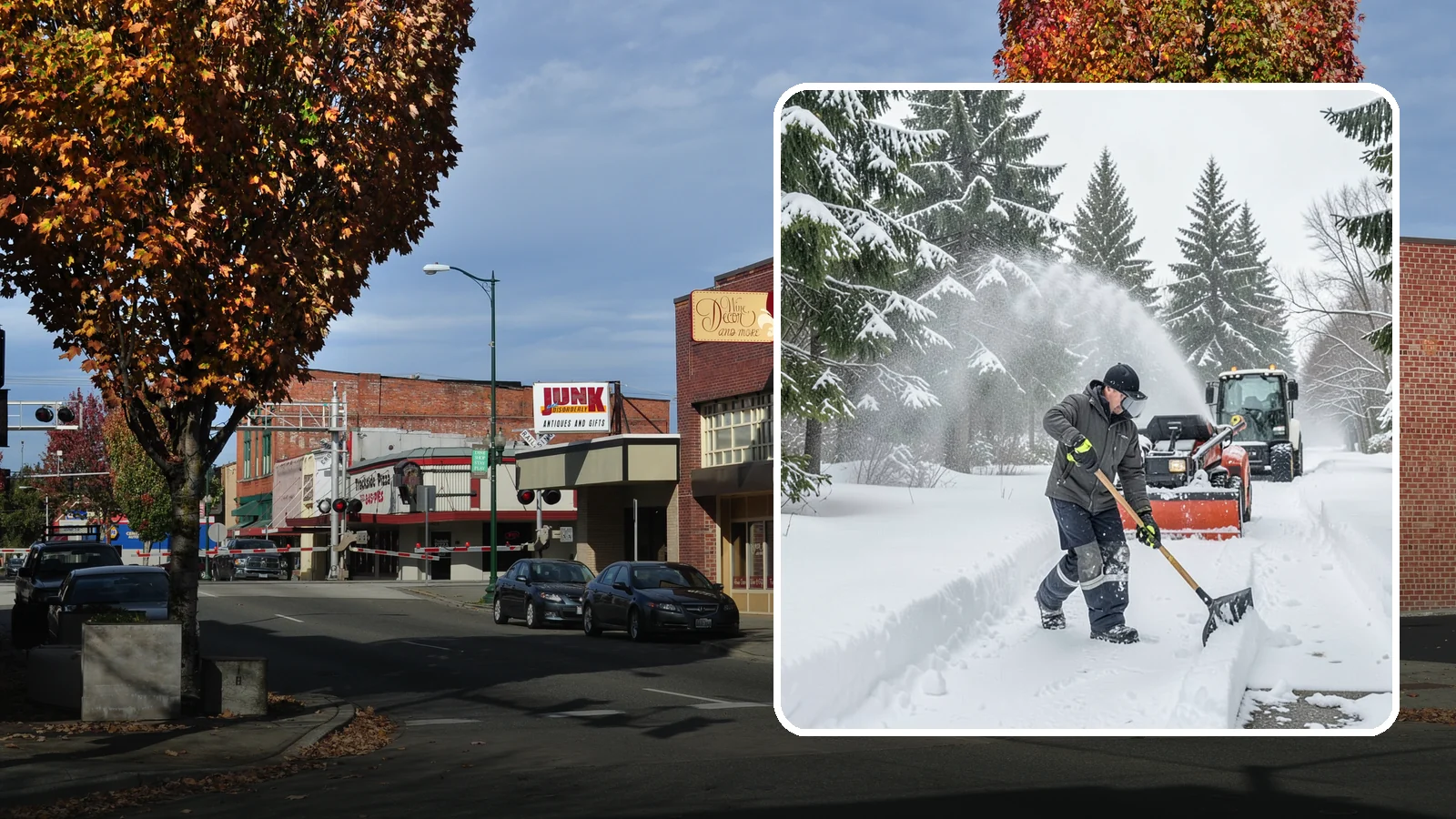 Snow Shoveling Services in Puyallup, Pierce County, WA - We hand-shovel walks, steps, and entries where careful clearing matters more than machine speed.