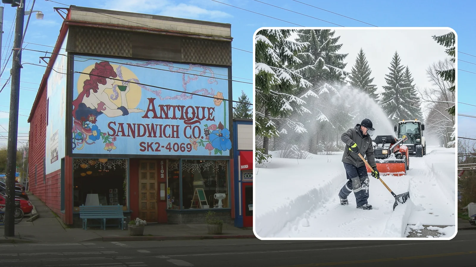 Snow Shoveling Services in Ruston, Pierce County, WA - We hand-shovel walks, steps, and entries where careful clearing matters more than machine speed.