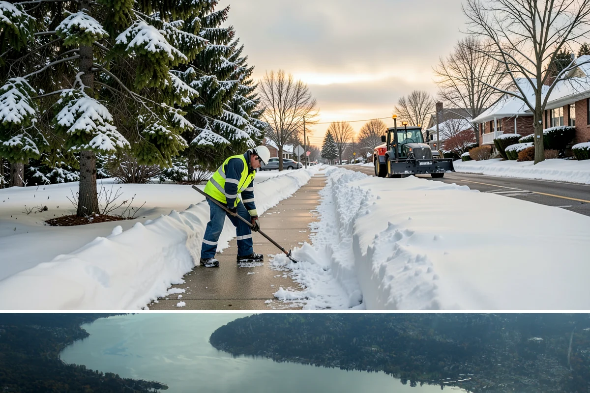 Snow Shoveling Services in Sammamish, King County, WA - Book hand-shoveling in early winter so detailed clearing is ready for the season's first snow.