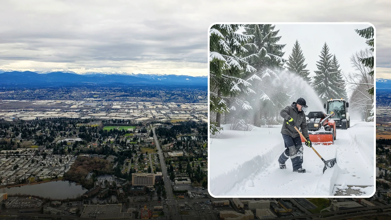 Snow Shoveling Services in SeaTac, King County, WA - We hand-shovel walks, steps, and entries where careful clearing matters more than machine speed.